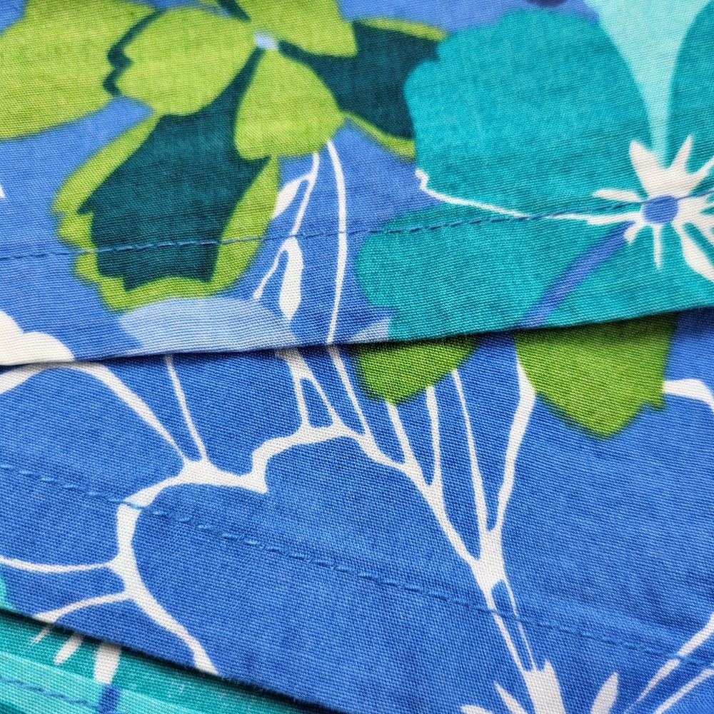 White Stag SKORT Womens Size 8 Blue Green Floral Stretch Pockets Skirt w Shorts - Picture 11 of 13